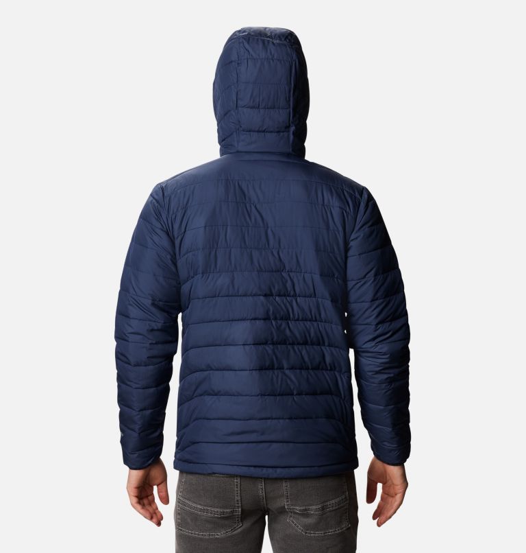Thumbnail: Men’s Powder Lite Hooded Insulated Jacket, Color: Collegiate Navy, image 2