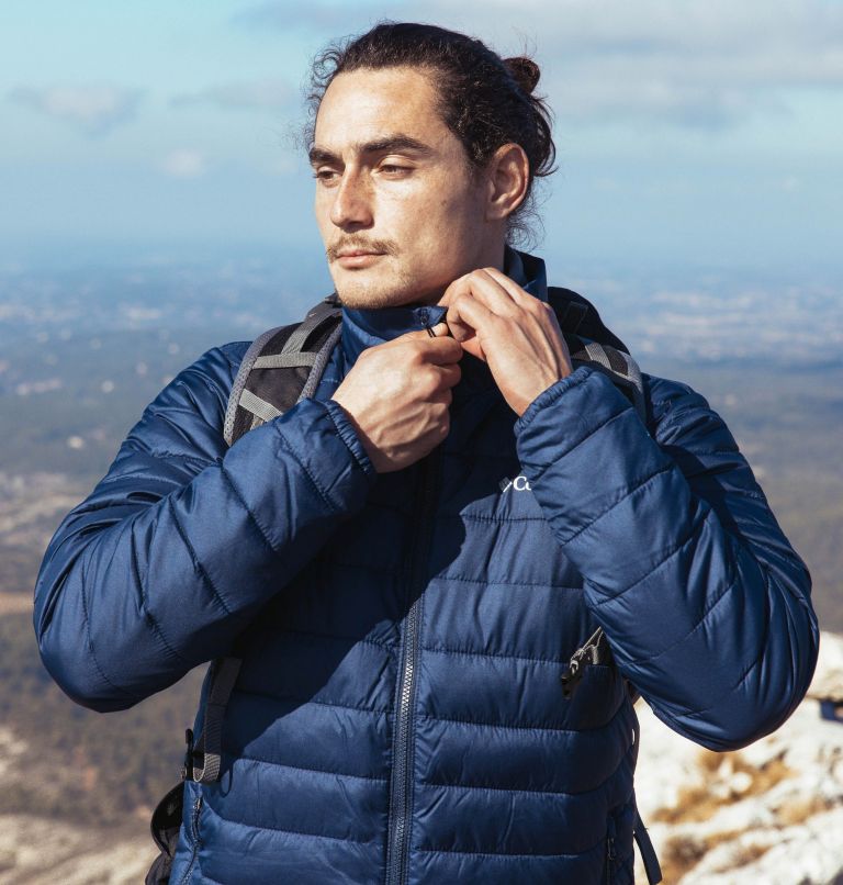 Powder Lite Hooded Jacket | 465 | M, Color: Collegiate Navy, image 8