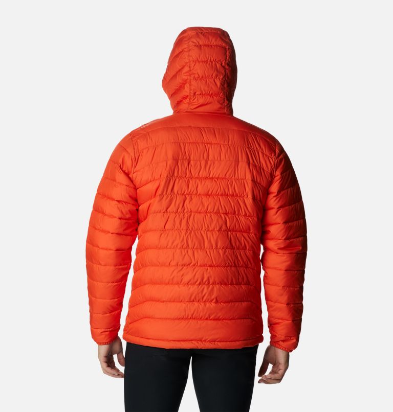 Men’s Powder Lite Hooded Insulated Jacket, Color: Red Quartz