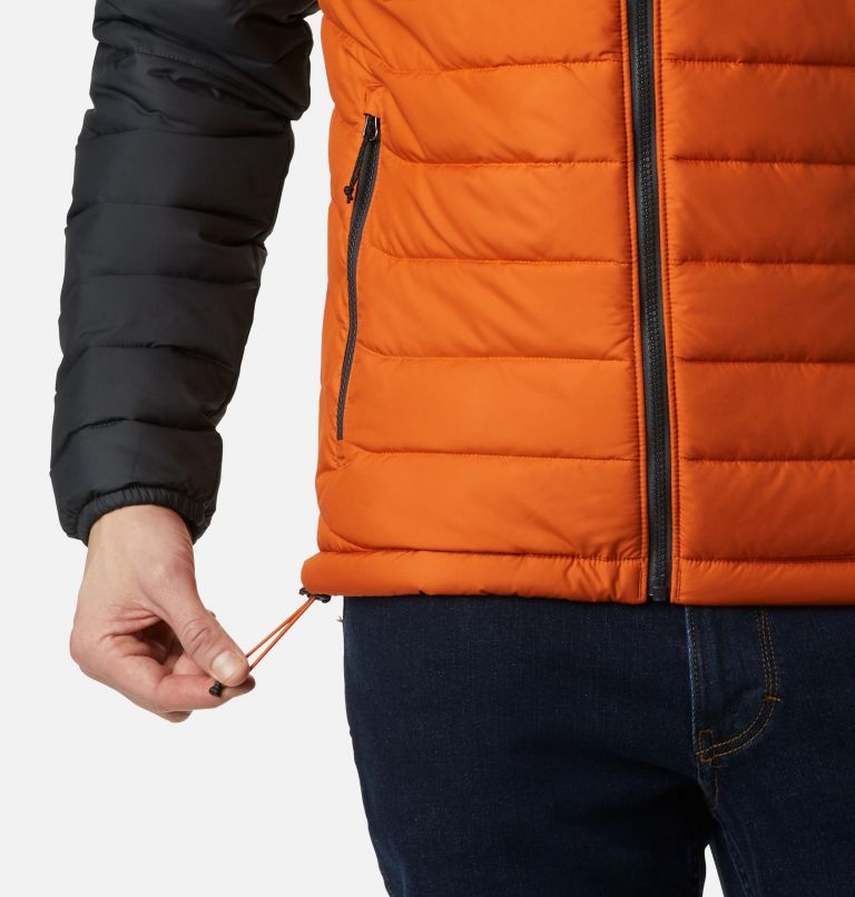 Men’s Powder Lite Hooded Insulated Jacket - 2023 COLLECTION, Color: Harvester, Shark, image 6