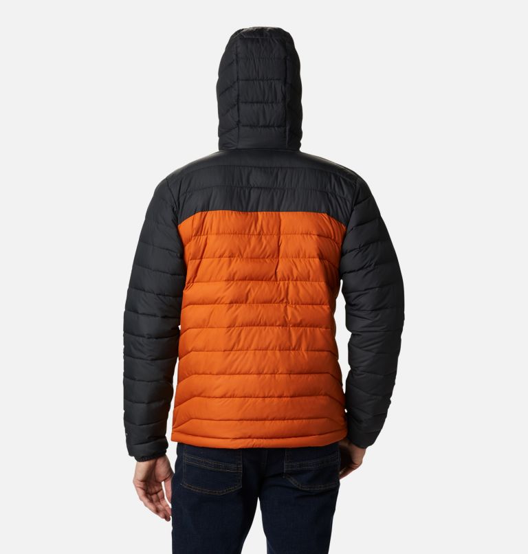 Men’s Powder Lite Hooded Insulated Jacket - 2023 COLLECTION, Color: Harvester, Shark, image 2