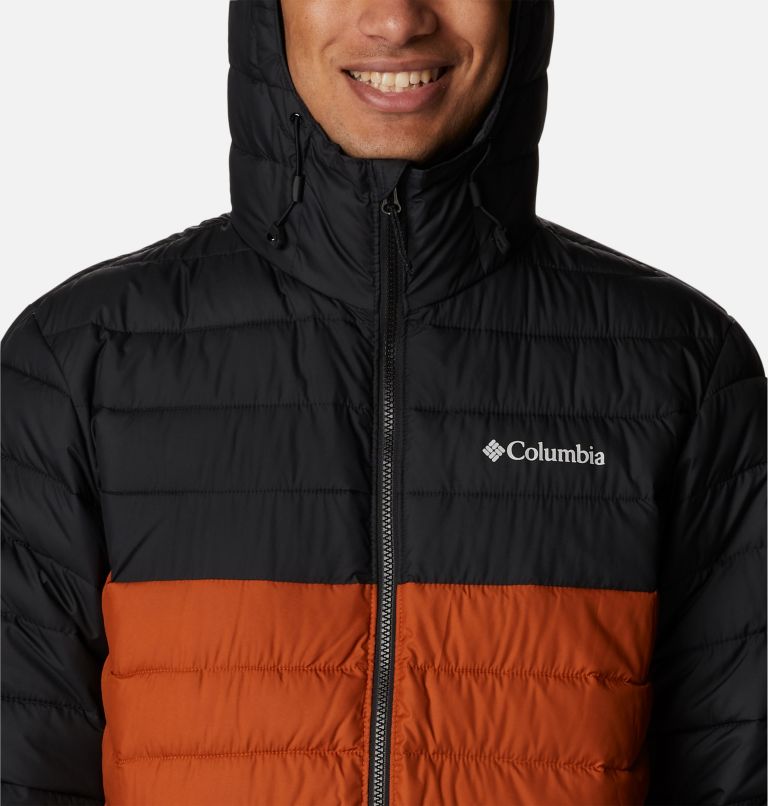 Thumbnail: Men’s Powder Lite Hooded Insulated Jacket, Color: Warm Copper, Black, image 4