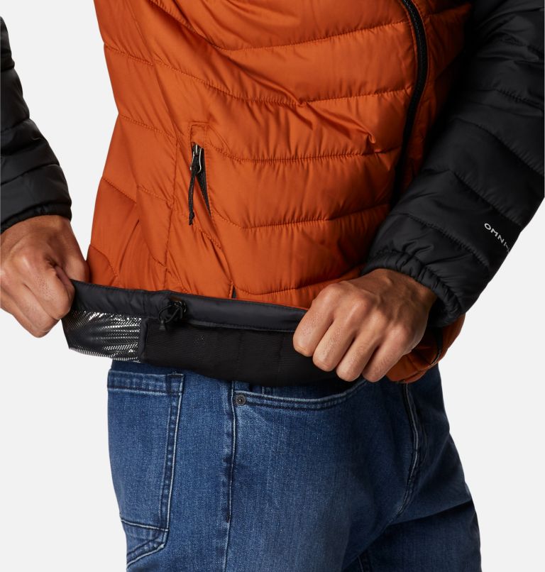 Powder Lite Hooded Jacket | 858 | XL, Color: Warm Copper, Black, image 7