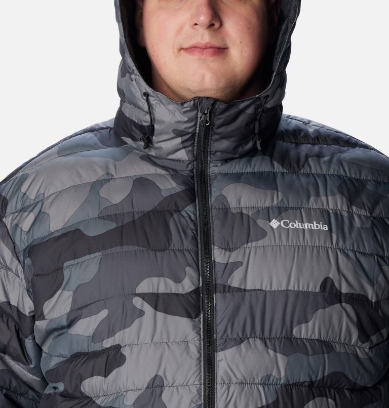 Men’s Powder Lite Hooded Insulated Jacket - Big, Color: Black Mod Camo Print, image 4