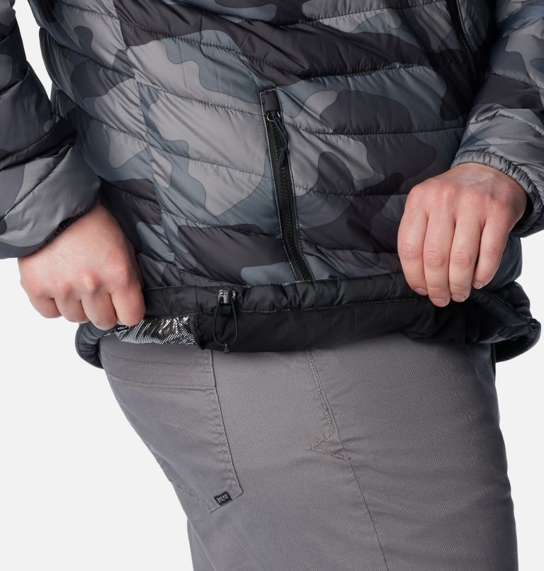 Thumbnail: Men’s Powder Lite Hooded Insulated Jacket - Big, Color: Black Mod Camo Print, image 7