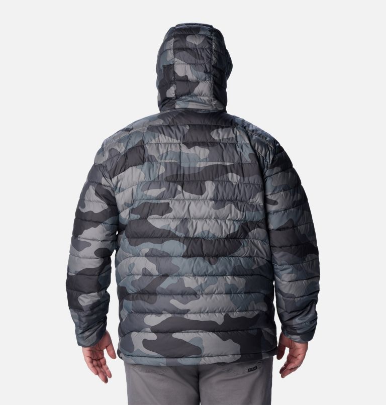 Men’s Powder Lite Hooded Insulated Jacket - Big, Color: Black Mod Camo Print, image 2
