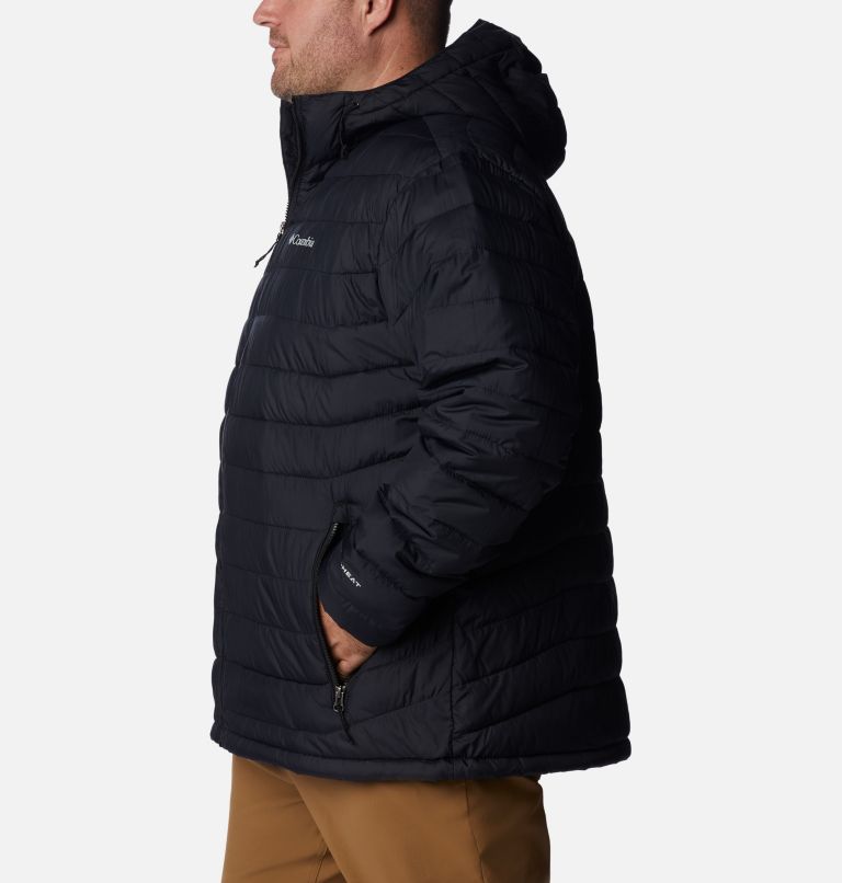 Men’s Powder Lite Hooded Insulated Jacket - Big, Color: Black, image 3