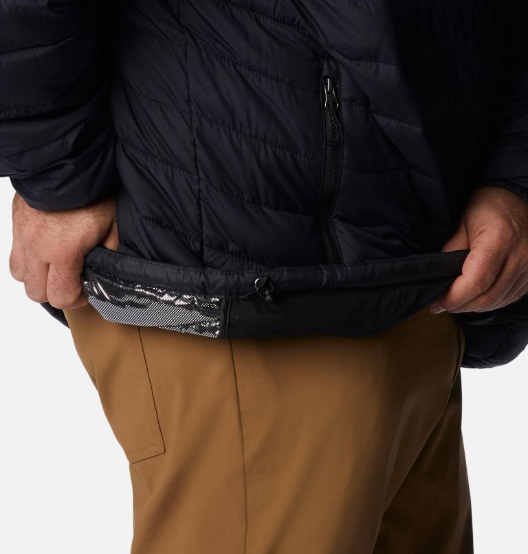 Powder Lite Hooded Jacket | 010 | 2X, Color: Black, image 7