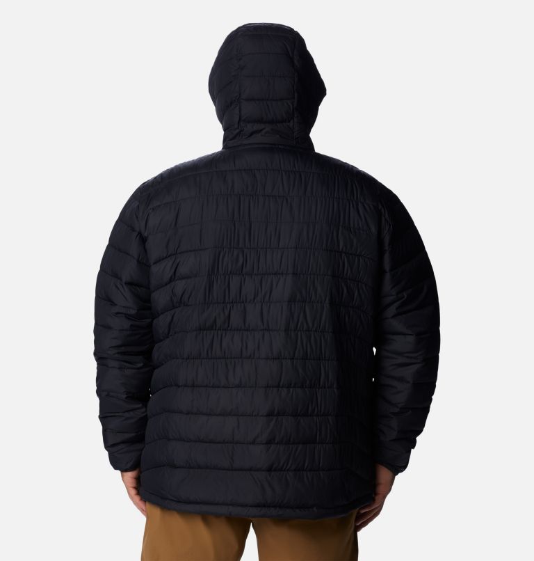 Thumbnail: Men’s Powder Lite Hooded Insulated Jacket - Big, Color: Black, image 2