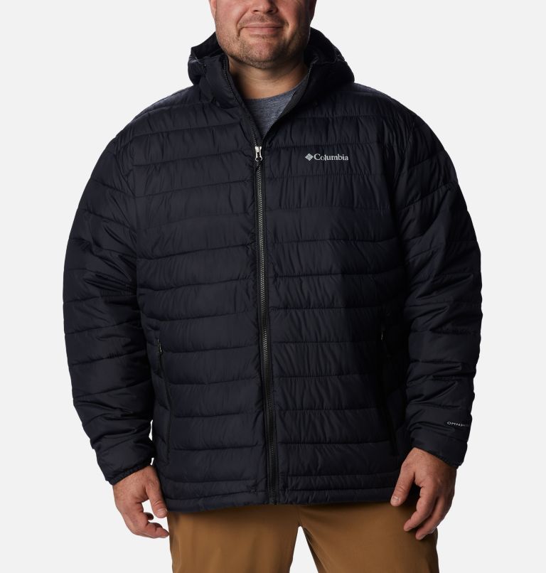 Thumbnail: Men’s Powder Lite Hooded Insulated Jacket - Big, Color: Black, image 1