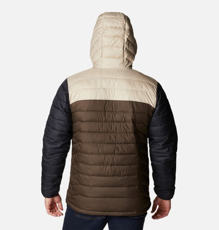 Powder Lite Hooded Jacket | 231 | 5X, Color: Cordovan, Ancient Fossil, Black, image 2