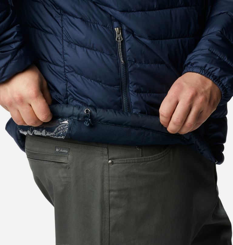 Powder Lite Hooded Jacket | 465 | 2X, Color: Collegiate Navy, image 7