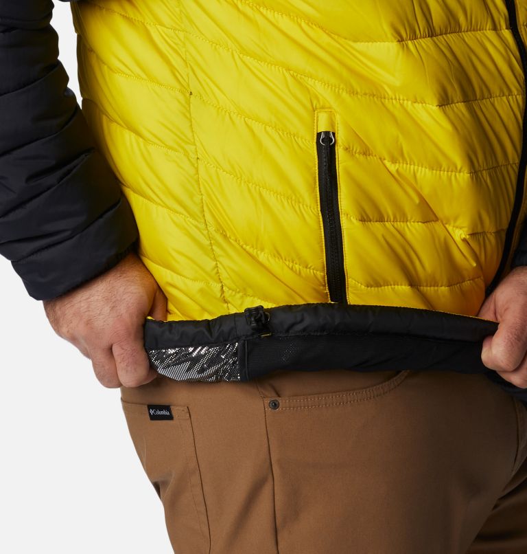 Powder Lite Hooded Jacket | 716 | 1X, Color: Laser Lemon, Black, image 7