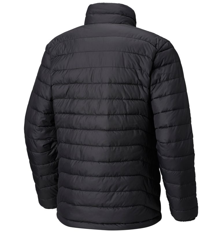 Men's Powder Lite Insulated Jacket, Color: Black, image 2