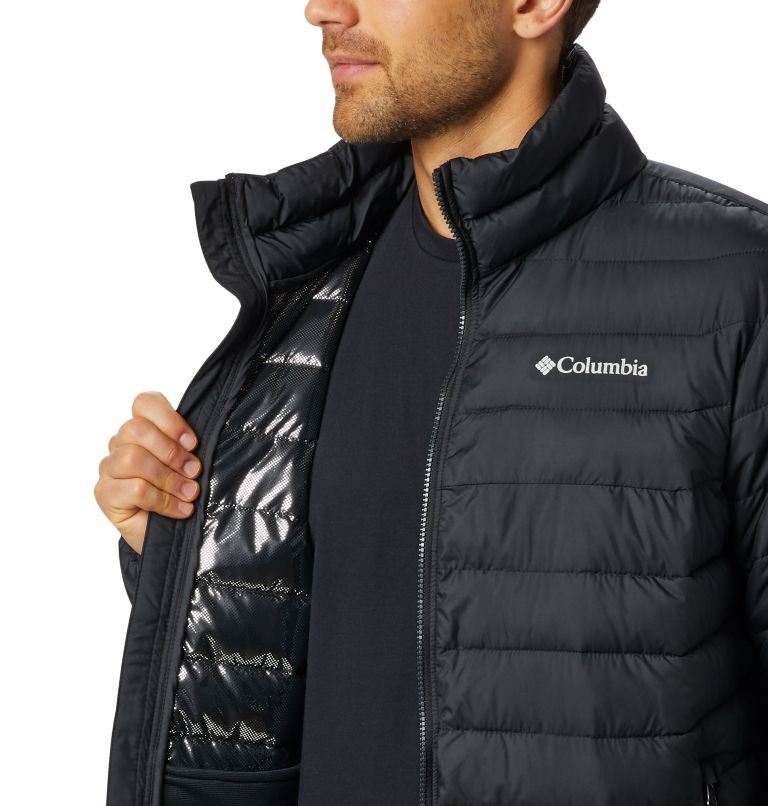 Thumbnail: Men's Powder Lite Insulated Jacket, Color: Black, image 5