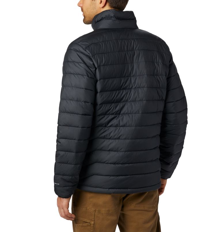 Thumbnail: Men's Powder Lite Insulated Jacket, Color: Black, image 2