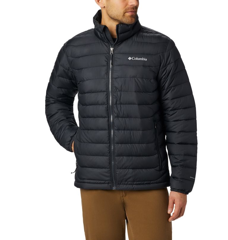 Thumbnail: Men's Powder Lite Insulated Jacket, Color: Black, image 1