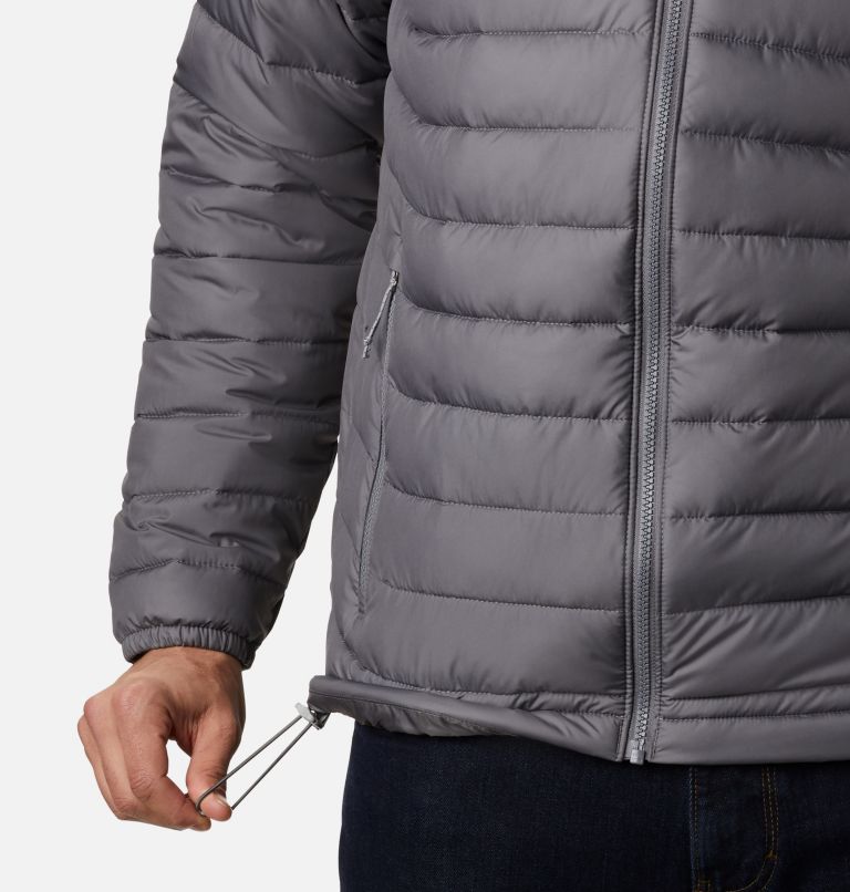 Thumbnail: Men's Powder Lite Insulated Jacket, Color: City Grey, Nimbus Grey, image 6