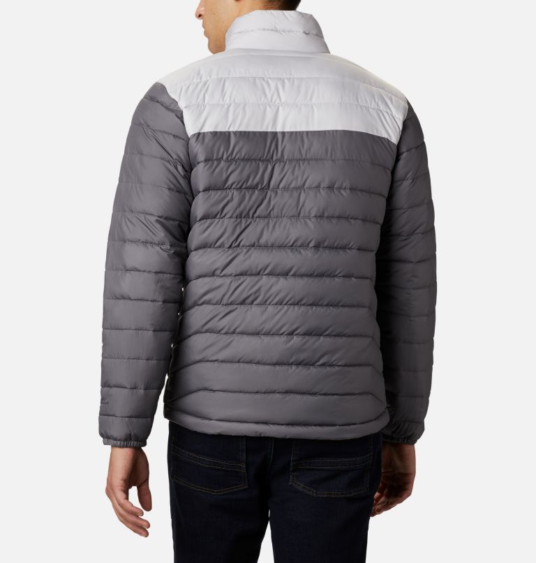 Men's Powder Lite Insulated Jacket, Color: City Grey, Nimbus Grey, image 2