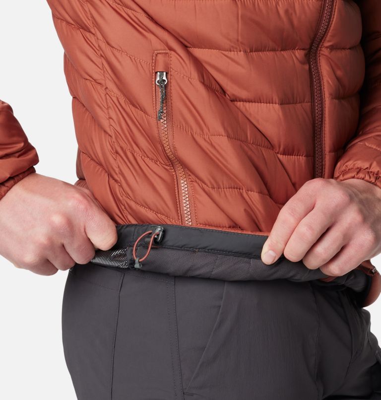Men's Powder Lite Insulated Jacket, Color: Auburn, Spice, image 7