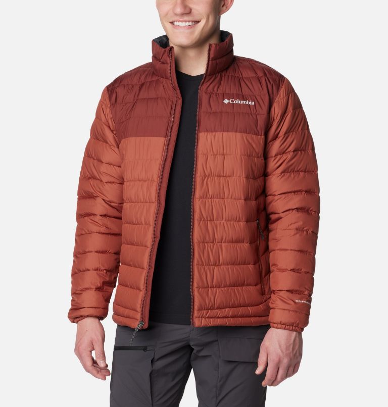 Columbia POWDER LITE™ HOODED JACKET - Chaqueta de invierno - warp  red/shark/rojo 