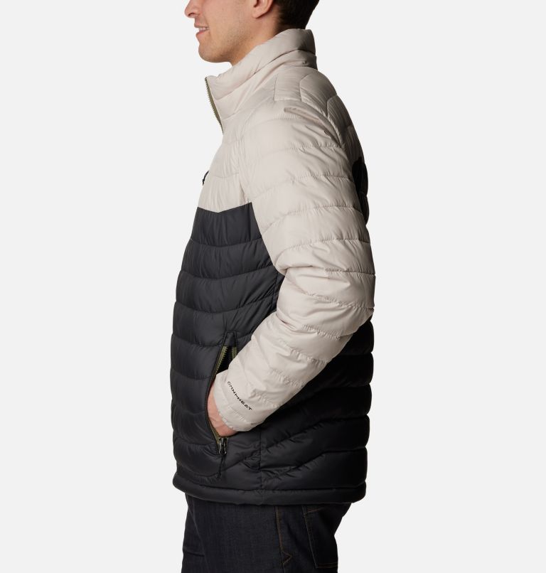 Men’s Powder Lite Insulated Jacket, Color: Dark Stone, Shark, image 3