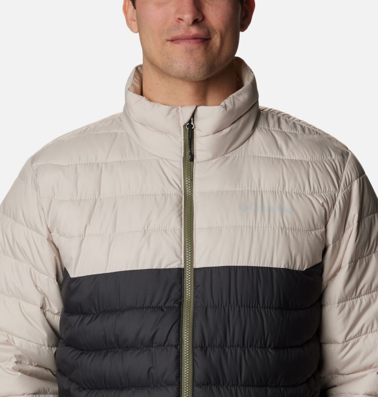 Men's Powder Lite Insulated Jacket, Color: Dark Stone, Shark, image 4