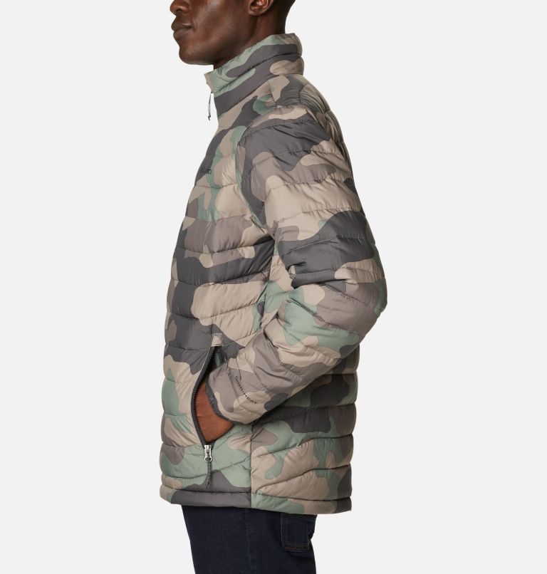Thumbnail: Men's Powder Lite Insulated Jacket, Color: Cypress Mod Camo Print, image 3
