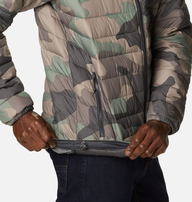 Men's Powder Lite Insulated Jacket, Color: Cypress Mod Camo Print, image 6