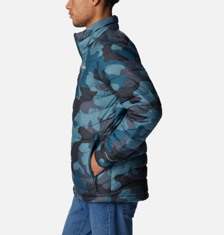 Men’s Powder Lite Insulated Jacket, Color: Metal Mod Camo Print, image 3