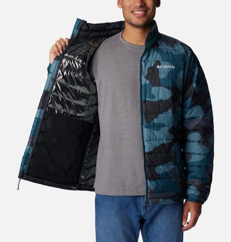 Men’s Powder Lite Insulated Jacket, Color: Metal Mod Camo Print, image 5