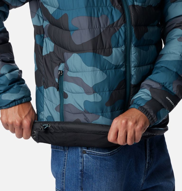 Men’s Powder Lite Insulated Jacket, Color: Metal Mod Camo Print, image 7