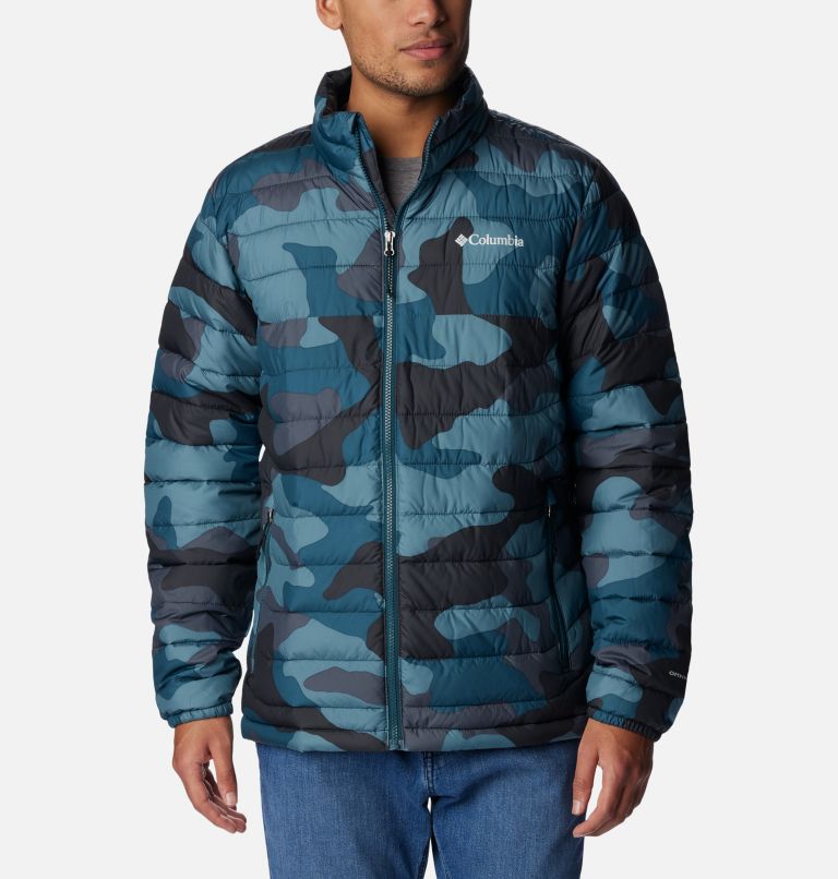 Men’s Powder Lite Insulated Jacket, Color: Metal Mod Camo Print, image 1