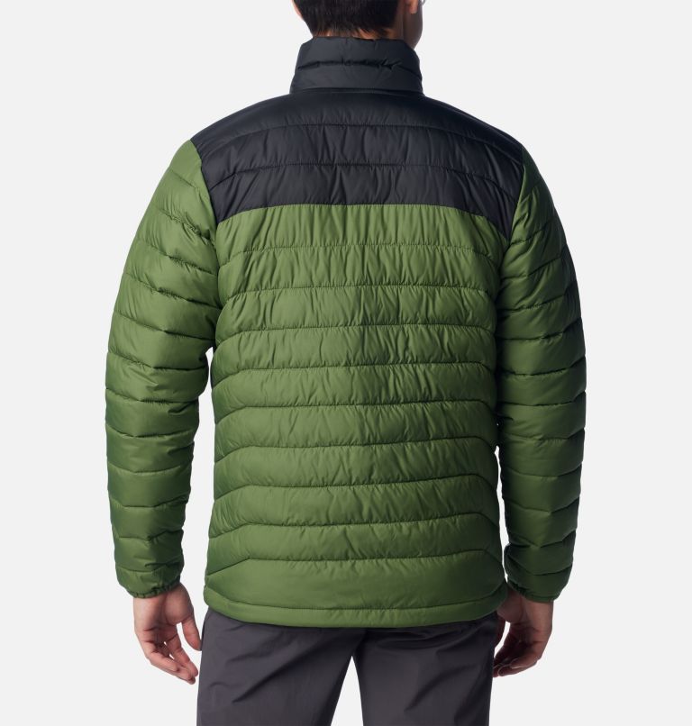 Men’s Powder Lite Insulated Jacket, Color: Canteen, Black, image 2