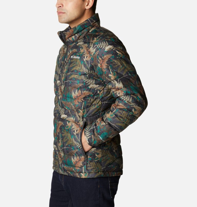 Thumbnail: Men's Powder Lite Insulated Jacket, Color: Spruce North Woods Print, image 3