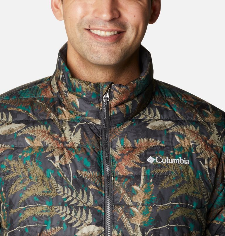 Thumbnail: Men's Powder Lite Insulated Jacket, Color: Spruce North Woods Print, image 4