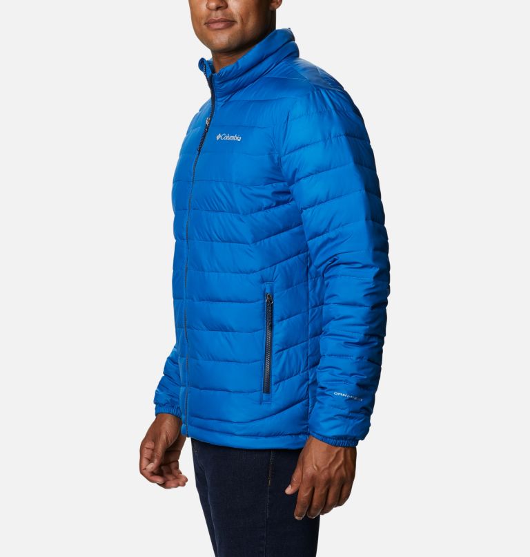 Men's Powder Lite Insulated Jacket, Color: Bright Indigo, image 3