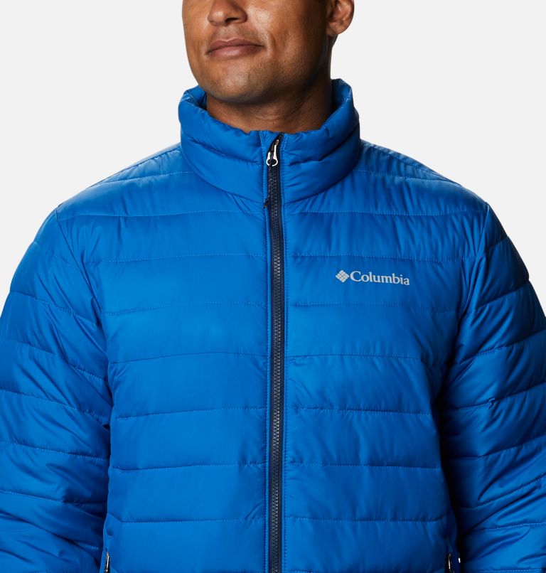 Men's Powder Lite Insulated Jacket, Color: Bright Indigo, image 4