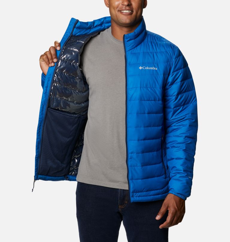 Thumbnail: Men's Powder Lite Insulated Jacket, Color: Bright Indigo, image 5