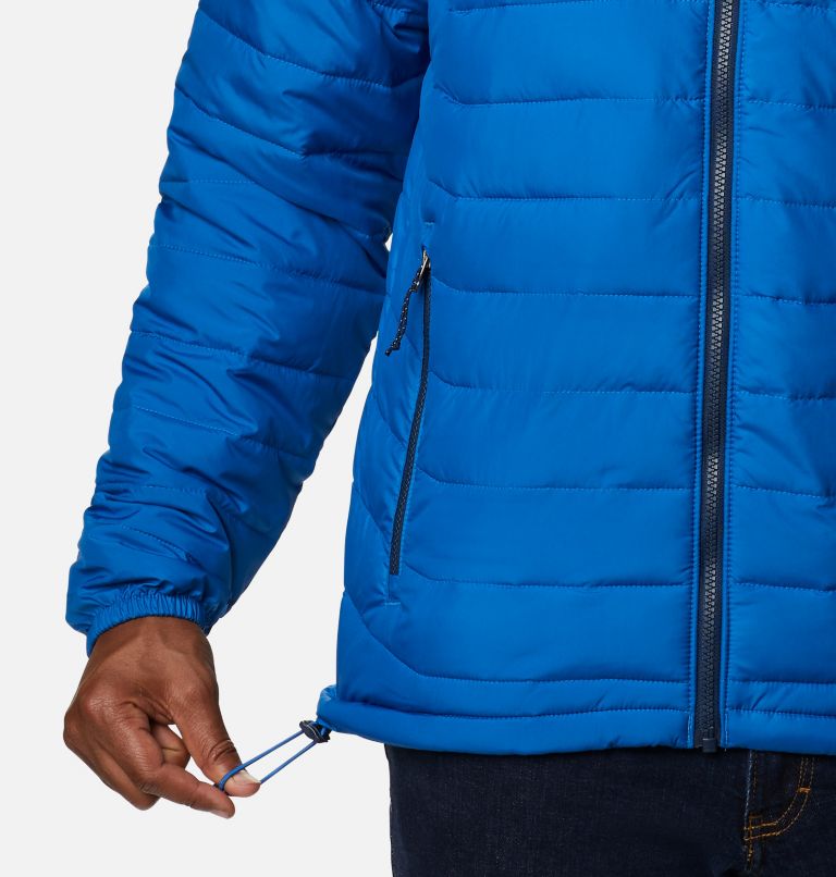 Men's Powder Lite Insulated Jacket, Color: Bright Indigo, image 6