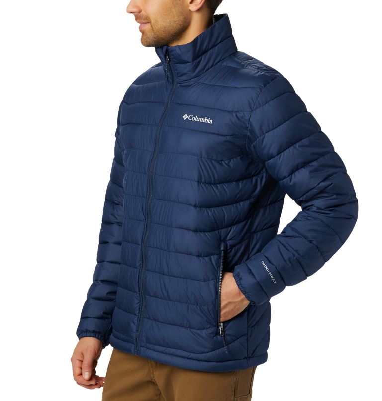 Thumbnail: Men’s Powder Lite Insulated Jacket, Color: Collegiate Navy, image 3