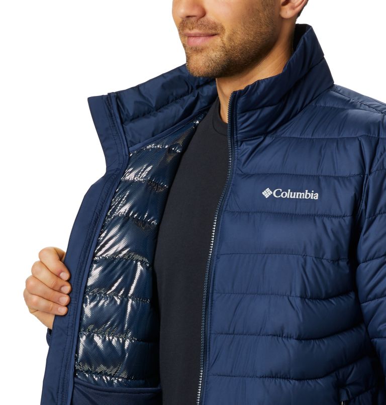Thumbnail: Men's Powder Lite Insulated Jacket, Color: Collegiate Navy, image 5