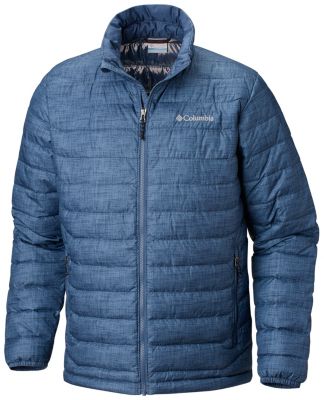 Men's Powder Lite&trade; Jacket Powder Lite&trade; Jacket | 397 | S, Dark Mountain Crosshatch Print, front