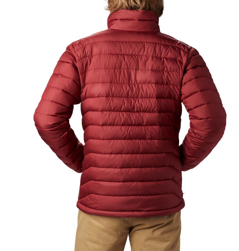 Thumbnail: Men’s Powder Lite Jacket, Color: Red Jasper, image 2