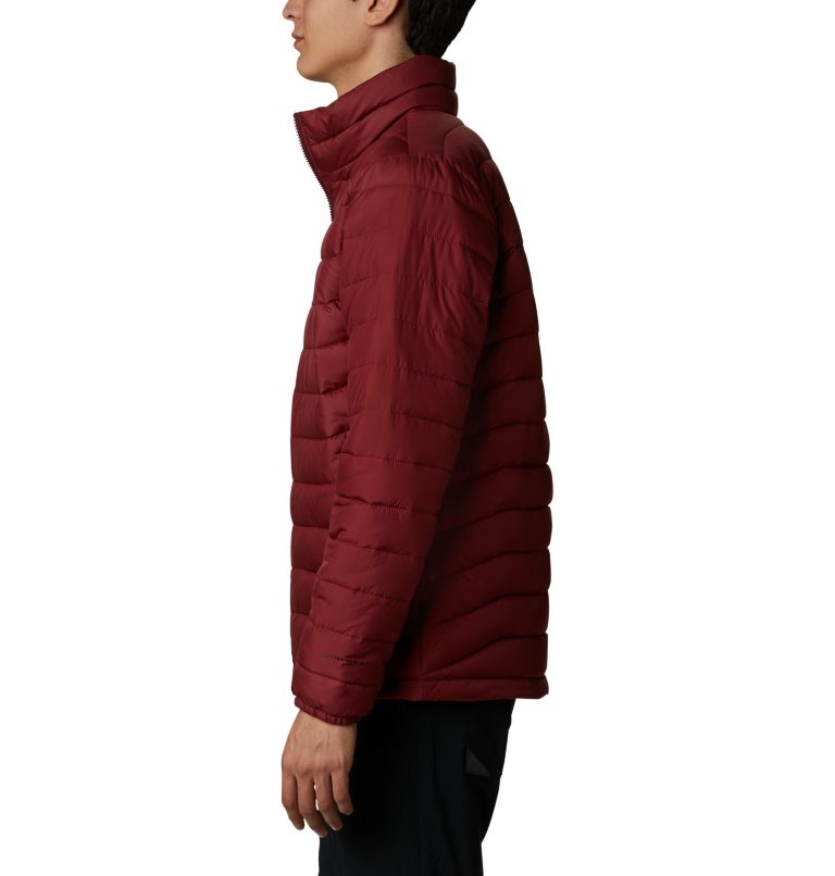 Men's Powder Lite Insulated Jacket, Color: Red Jasper, image 3