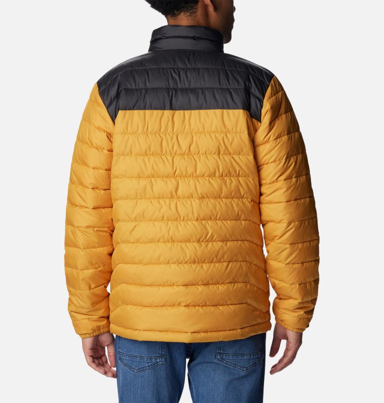 Men’s Powder Lite Insulated Jacket, Color: Raw Honey, Shark, image 2