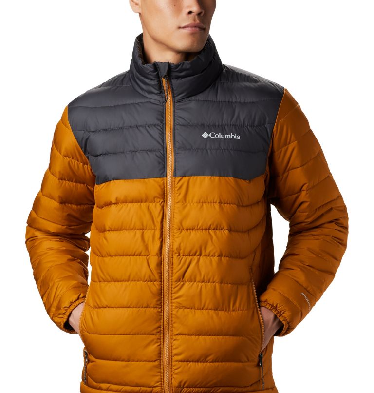 Powder Lite Jacke für Herren, Color: Burnished Amber, Shark, image 3