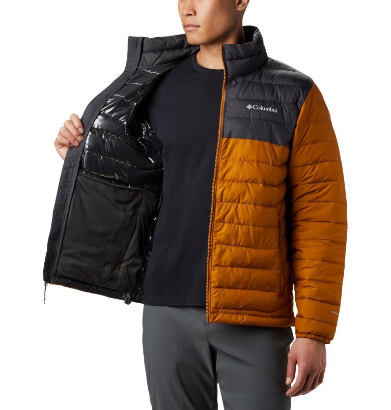 Powder Lite Jacke für Herren, Color: Burnished Amber, Shark, image 5