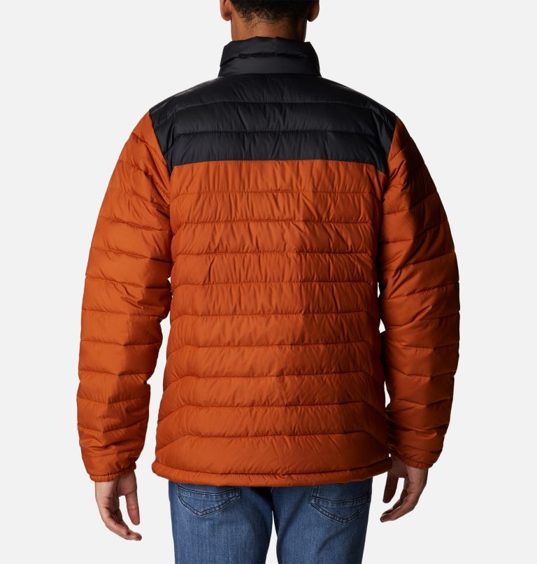 Men’s Powder Lite Jacket, Color: Warm Copper, Black, image 2
