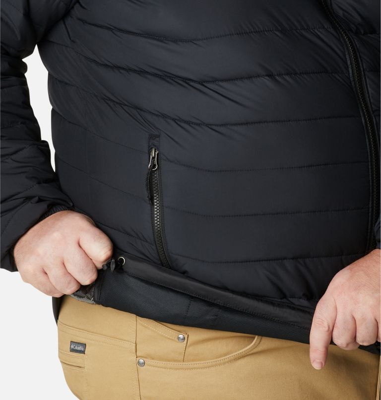Thumbnail: Veste isolée Powder Lite Homme – Grandes Tailles, Color: Black, image 6